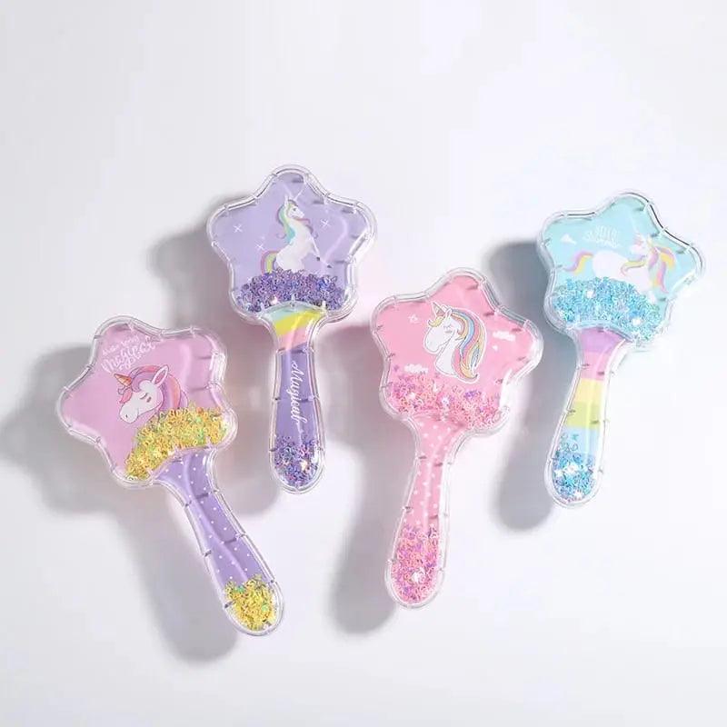 STAR GLITTERY HAIR BRUSH SPARKLES