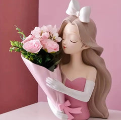 ADORABLE DOLL VASE DECOR SPARKLES