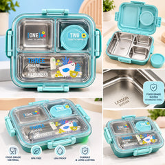 PRACTICAL COMPARTMENT STAINLESS STEEL LUNCH BOX