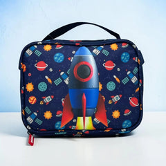 SPACE ROCKET INSULATED LUNCH BAG
