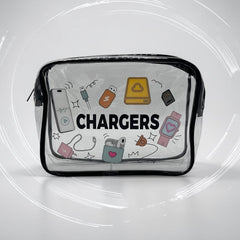 TRENDY TRANSPARENT ACCESSORIES POUCH