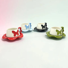 BUTTERFLY CUP SAUCER SET - Sparkles
