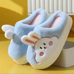 FLUFFY BUNNY SLIPPERS FOR WINTER