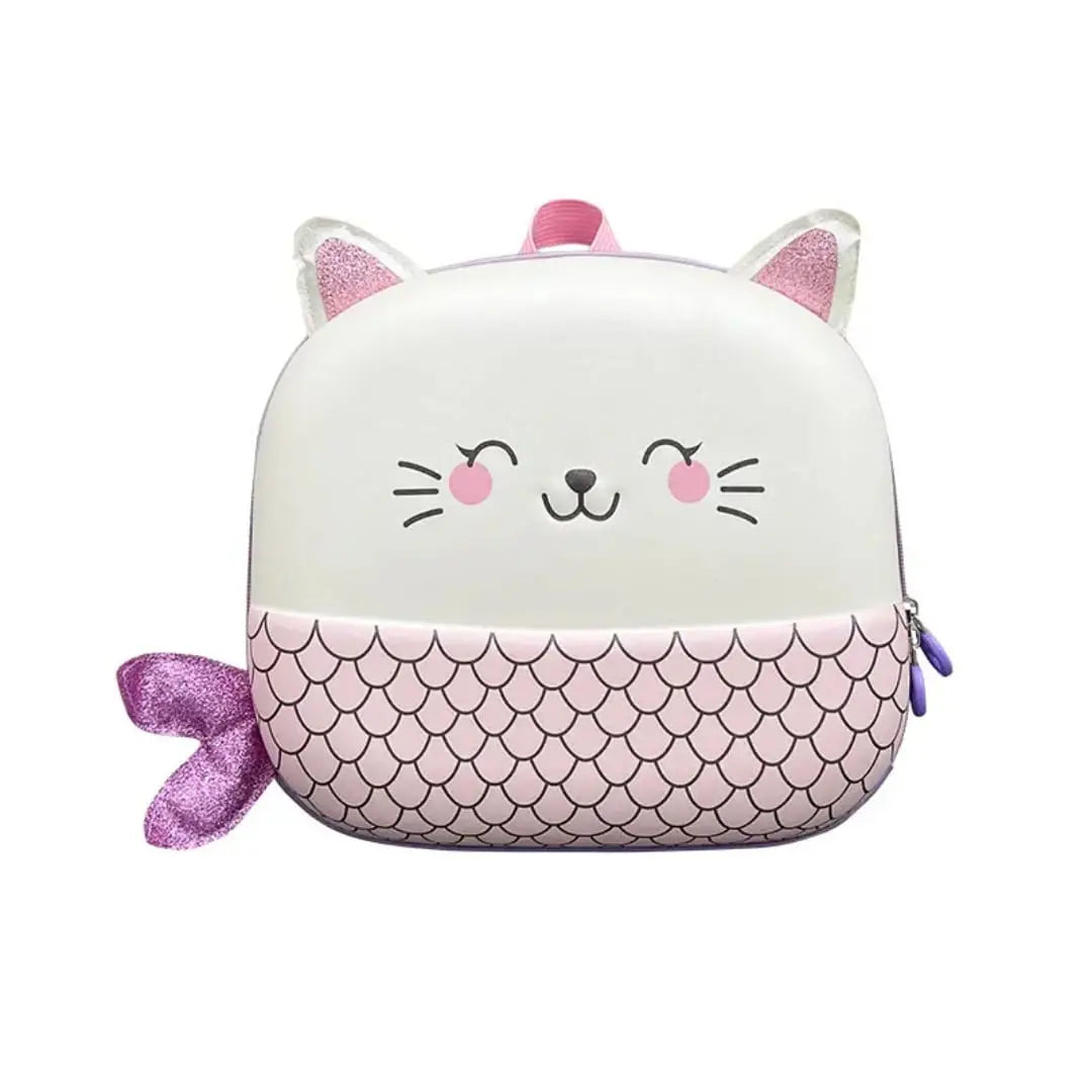 CUTE KITTY HARD SHELL BACKPACK SPARKLES