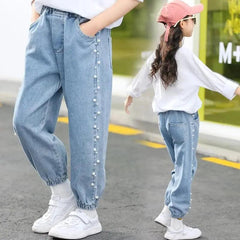 4-12Y TEENAGE DENIM PANTS