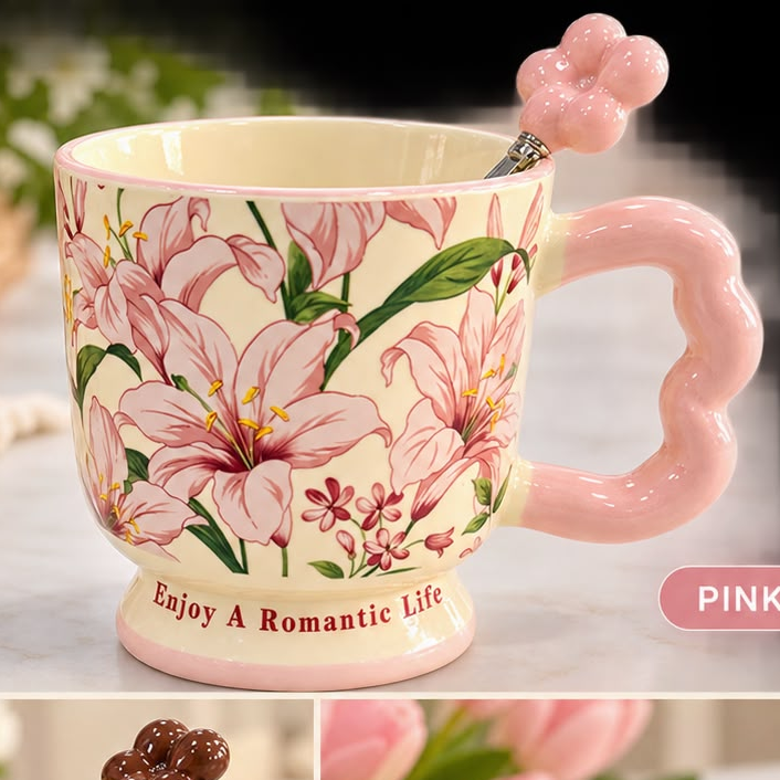 TRENDY FLORAL MUG