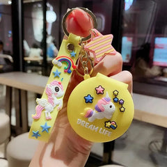 UNICORN MIRROR KEYCHAIN