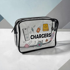 TRENDY TRANSPARENT ACCESSORIES POUCH
