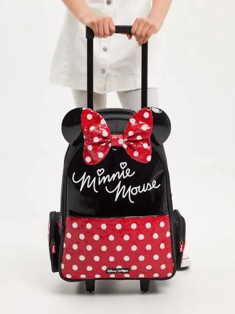 SMIGGLE MINNIE TROLLEY BAG SPARKLES