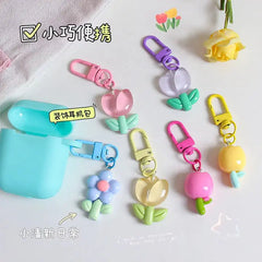 KAWAII FLORAL KEYCHAIN SPARKLES