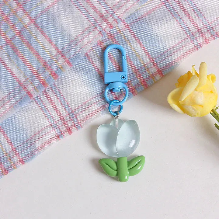 KAWAII FLORAL KEYCHAIN SPARKLES