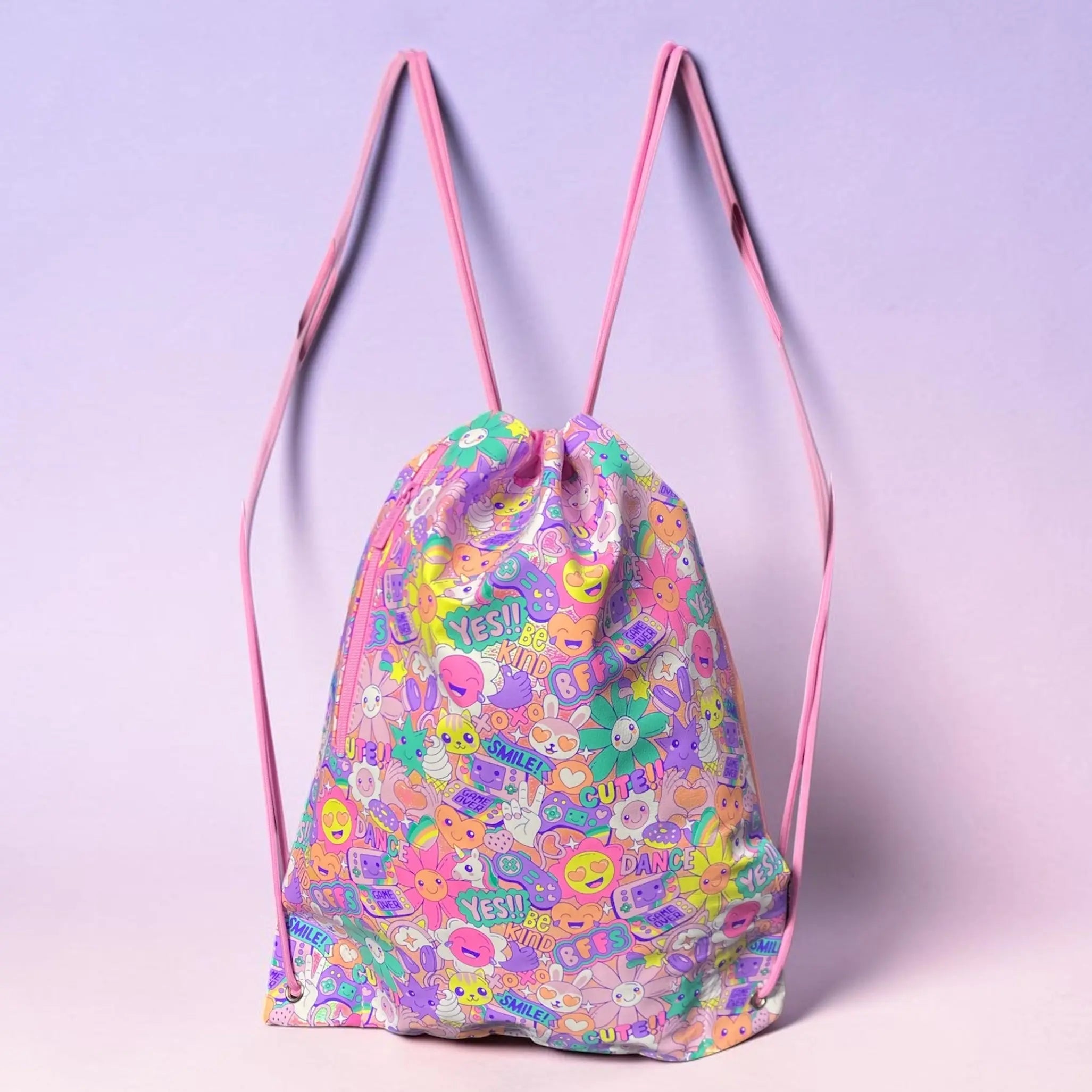 PINK DRAWSTRING SWIM BAG - Sparkles