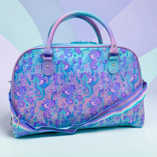 SHIMMERY SEAHORSE DUFFEL BAG - Sparkles