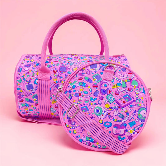 2 IN 1 BARREL DUFFEL BAG - Sparkles