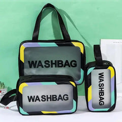 SET OF TOILETRY WASH BAGS