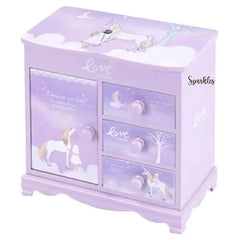 PINK WOODEN JEWELRY VANITY