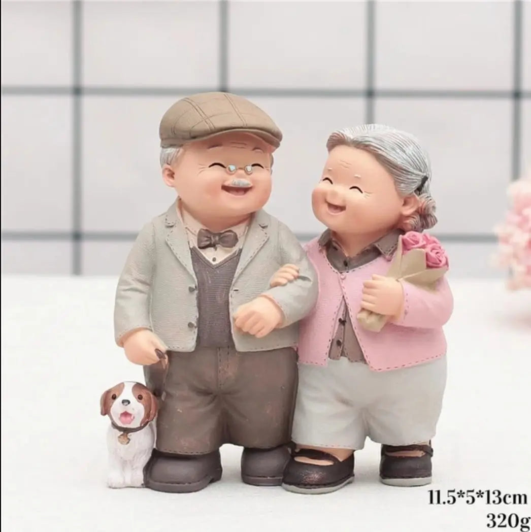 MINI LOVING COUPLE SCULPTURE SPARKLES