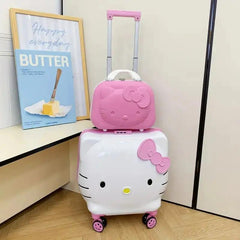HELLO KITTY TRAVEL TROLLEY SET SPARKLES