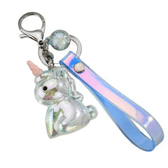 CRYSTAL UNICORN KEYCHAIN