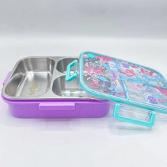 SMIGGLE STAINLESS STEEL TRIO LARGE LUNCH BOX SPARKLES