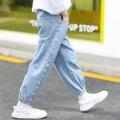 4-12Y TEENAGE DENIM PANTS