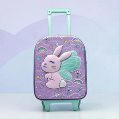 TRAVEL LUGGAGE TROLLEY - PURPLE FAIRY BUNNY