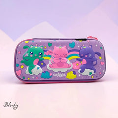 UNICORN CATS 3-D EMBOSSED PENCIL CASE Blinky Co