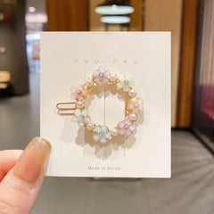 FLORAL HAIR CLIPS SPARKLES