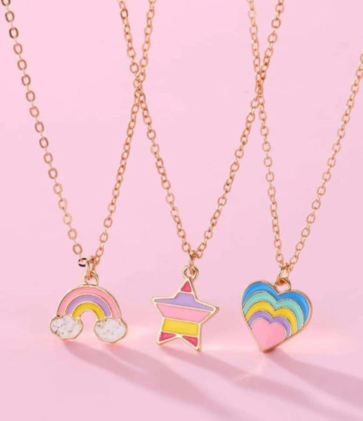 3 TRENDY COLORFUL NECKLACES