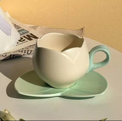 TULIP COFFEE CUP SAUCER SPARKLES