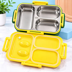 COOL & PRACTICAL STAINLESS STEEL COMPARTMENT LUNCH BOX