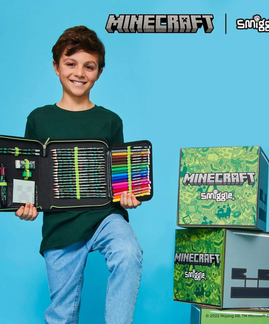 SMIGGLE MINECRAFT STATIONERY GIFT SET SPARKLES