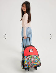 MARVEL COMICS TROLLEY BACKPACK WITH LIGHT UP WHEELS