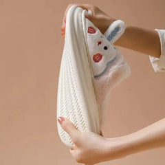 FLUFFY BUNNY SLIPPERS FOR WINTER SPARKLES
