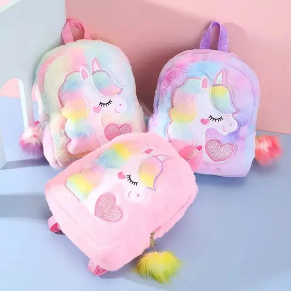 FLUFFY UNICORN BACKPACK