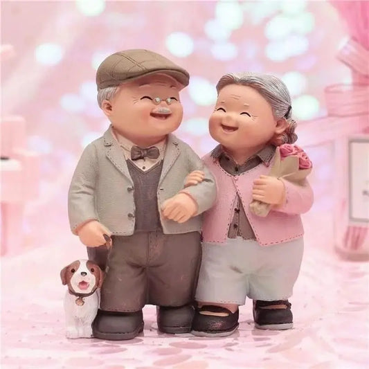 MINI LOVING COUPLE SCULPTURE SPARKLES
