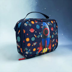 SPACE ROCKET INSULATED LUNCH BAG