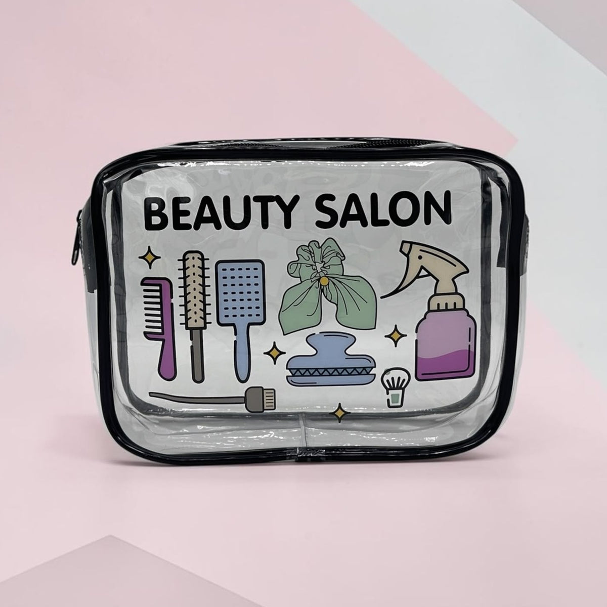 TRENDY TRANSPARENT ACCESSORIES POUCH