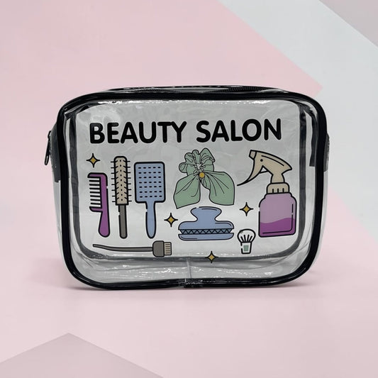 TRENDY TRANSPARENT ACCESSORIES POUCH