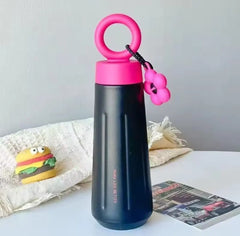 STAINLESS STEEL FLOWER FLASK SPARKLES