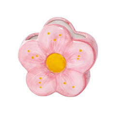 CERAMIC FLOWER HOLDER SPARKLES