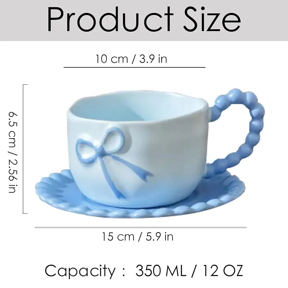 BEAUTIFUL BOW MUG SET SPARKLES