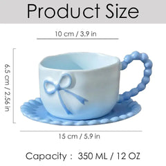 BEAUTIFUL BOW MUG SET SPARKLES