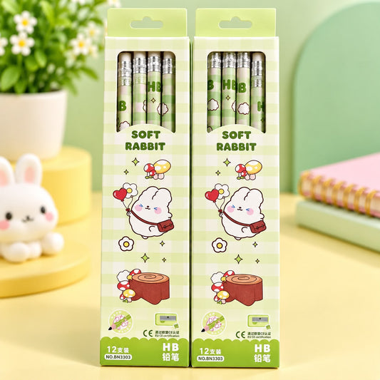 ADORABLE 12 PENCILS SET