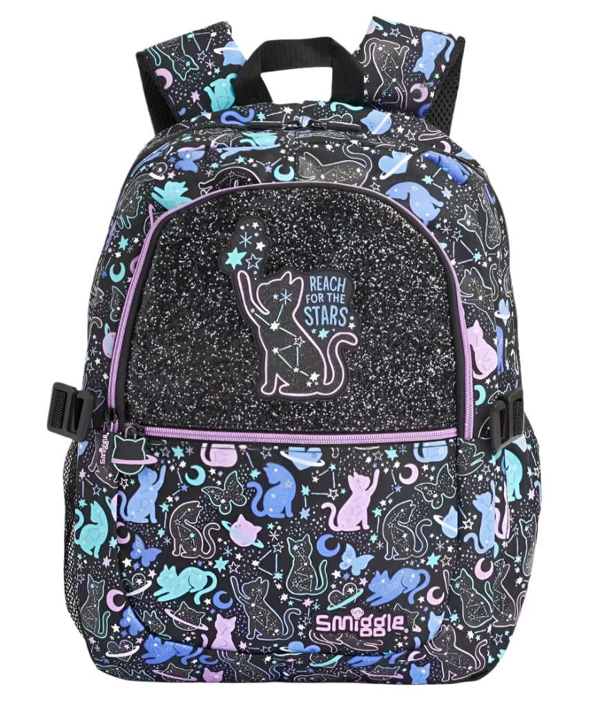 SMIGGLE BLACK CAT BACKPACK SPARKLES