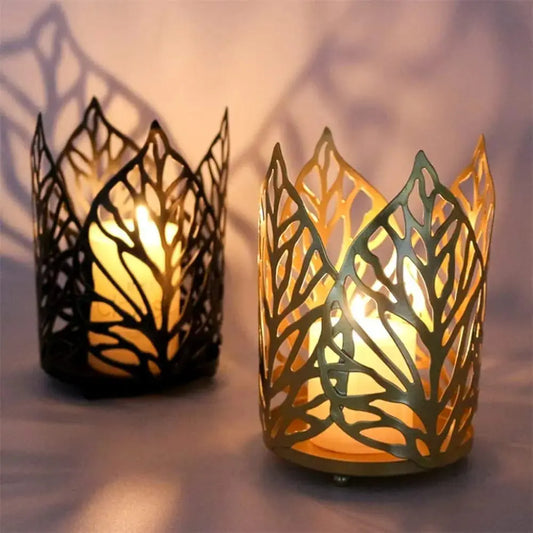 HOLLOW LEAF HOLDER SPARKLES