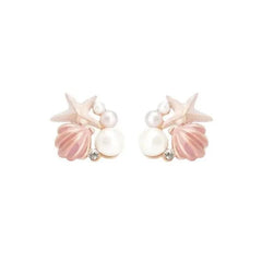 SEASHELL CLUSTER STUDS