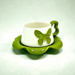 BUTTERFLY CUP SAUCER SET - Sparkles