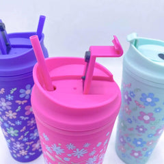 TRENDY FLORAL TUMBLER