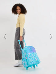 STITCH TROLLEY BACKPACK WITH LIGHT UP WHEELS SPARKLES